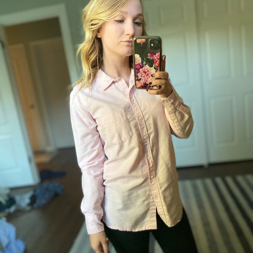 H&M Pink Boyfriend Button Down